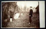 P.213 FOTOGRAFIE CP OFITER GERMAN WWI, Alb-Negru, Europa, Militar