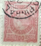 Timbre America Interbelica TMB1AMC Brazilia - 100 reis