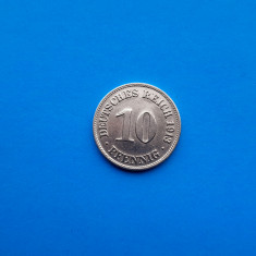10 Pfennig 1913 Lit. D -Germania-mai Rar