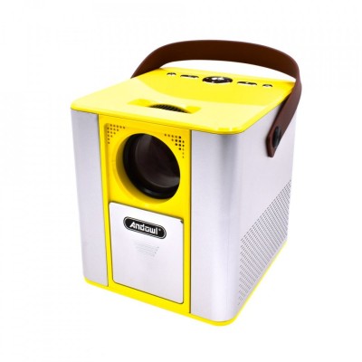 Videoproiector LED 4K, 5600Lumeni, 1 GB RAM, Galben/Gri foto