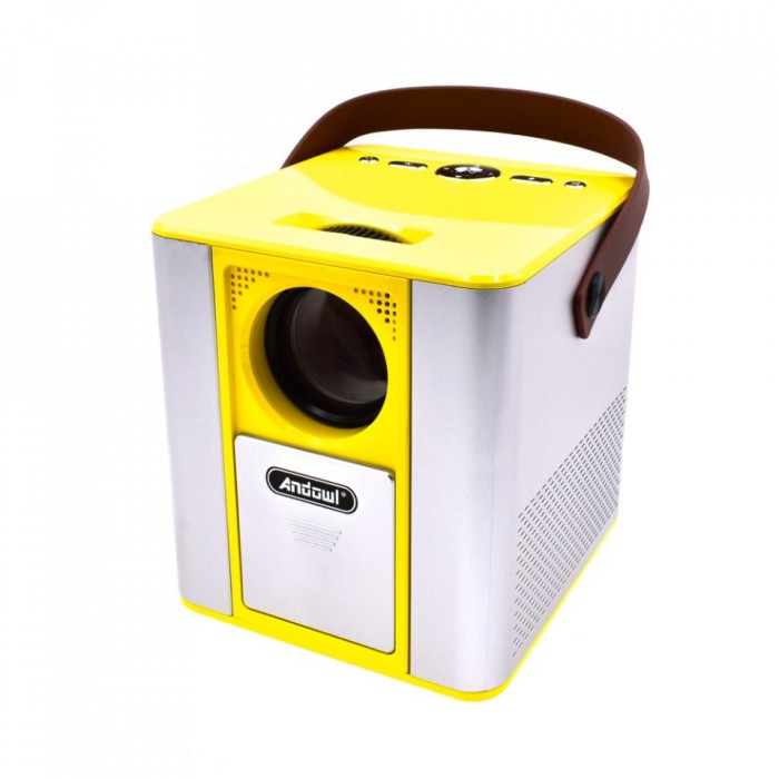Videoproiector LED 4K, 5600Lumeni, 1 GB RAM, Galben/Gri
