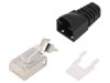Mufă RJ45 8p8c Cat6a Ecranată Aurită