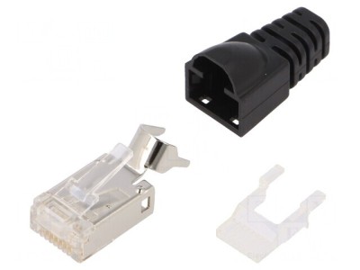 Mufă RJ45 8p8c Cat6a Ecranată Aurită foto