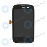 Modul de afișare HTC Desire C A320e + capac frontal (negru)