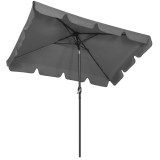 Umbrela reglabila pentru terasa si gradina, UV UPF 50+, gri inchis