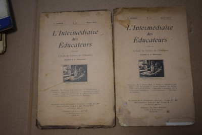 L intermediaire des educateurs (doua reviste 1913) foto