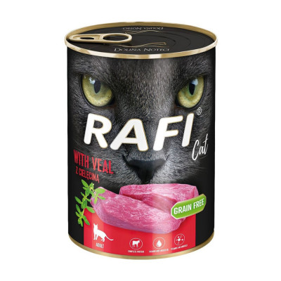 Rafi Cat Adult Pat&amp;eacute; with Veal 400 g foto