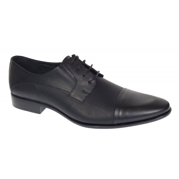 Pantofi barbati eleganti din piele naturala - Model Negru SIR085NP