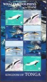TONGA 2020 FAUNA MARINA BALENE SI DELFINI COTA MICHEL 250 EURO