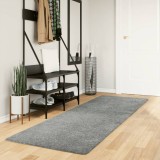 Covor pufos &quot;PAMPLONA&quot; cu fire &icirc;nalte, verde modern, 80x250 cm