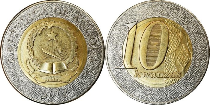 Angola 2012 - 10 kwanzas UNC