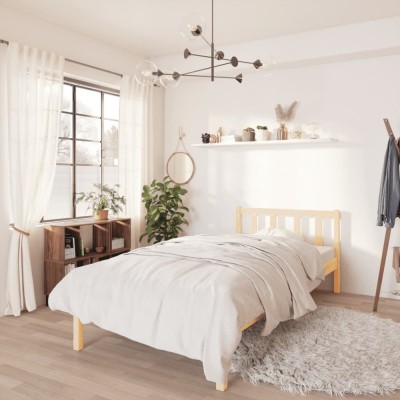 vidaXL Cadru de pat single, 90x190 cm, lemn masiv de pin 810047 foto