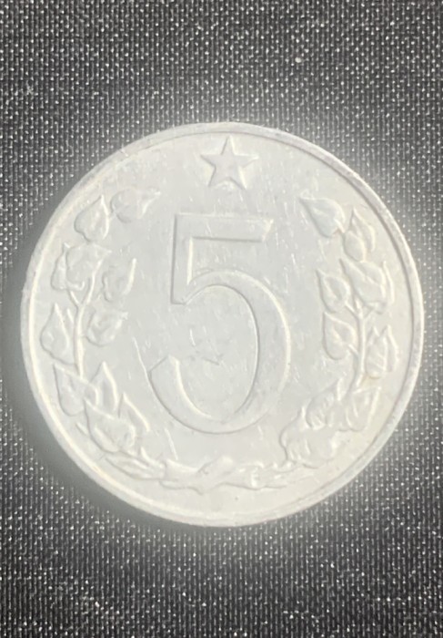 Moneda Cehoslovacia 5 haleri 1966