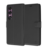 Husa Sony Xperia 1 VI Techsuit Leather Folio, negru