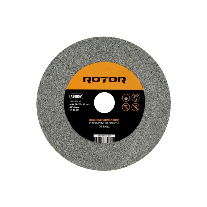 Piatra pentru polizor de banc 150 x 20 x 20 mm P36 ROTOR Innovative ReliableTools