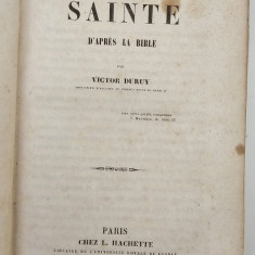 Carte veche 1846 Victor Duruy Histoire sainte d'apres la bible