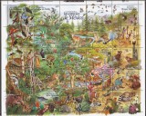 MEXIC FAUNA ( bloc dantelat format mare ) MNH, Nestampilat