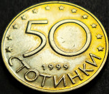 Moneda 50 STOTINKI - BULGARIA, anul 1999 * cod 2619