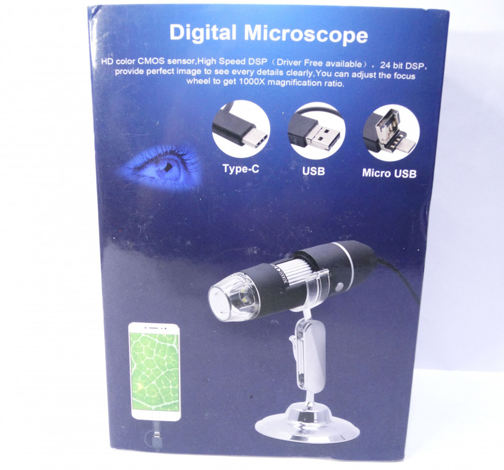 Microscop digital 1000x USB micro USB USB C - Windows Android | Okazii.ro
