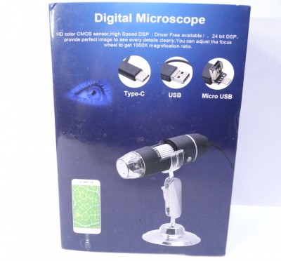 Microscop digital 1000x USB micro USB USB C - Windows Android foto