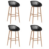 Cumpara ieftin Scaune de bar, 4 buc., negru