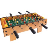 Masa de fotbal cu teren si 18 jucatori Flippy, 6 manere, cu tablou pentru scor, din metal, lemn si ABS, 50 x 25 x 18 cm, cu picioare, pentru copii/adu