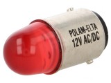 Lampă LED Roșie BA15D 12V