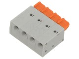 Conector PCB AMPHENOL ANYTEK GB0010418000G Regletă 4 pini 6A Terminal