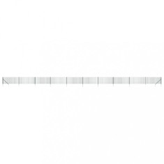 Gard plasa de sarma cu tarusi de fixare, verde, 1,1x25 m