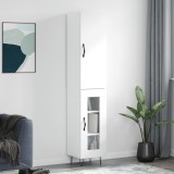 vidaXL Dulap &icirc;nalt, alb, 34,5x34x180 cm, lemn prelucrat