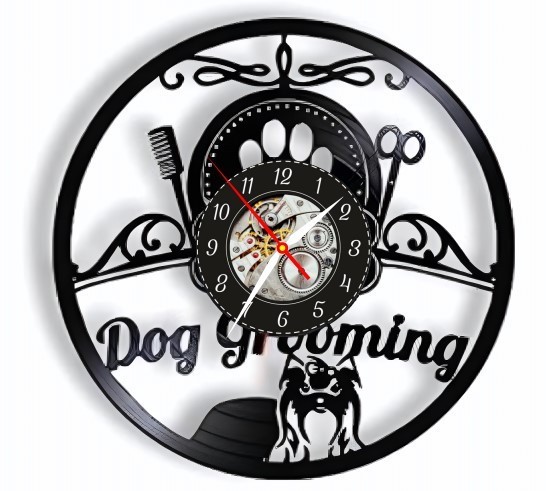 DOG GROMING-ceas de perete