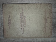 POMICULTURA - CARTE IN LIMBA MAGHIARA- PALOCSAY RUDOLF VERESS, Az ​alm&aacute;sterm&eacute;sűek &eacute;s csonth&eacute;jasok -CARTE VECHE