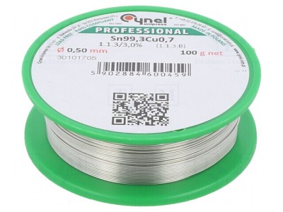 S&amp;acirc;rmă de Lipit Fără Plumb 0,5mm 100g Bobină foto