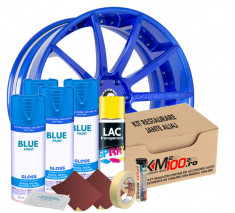 Kit reparatie jante, culoare SKY BLUE (V4) - Cod RAL: 5015 foto