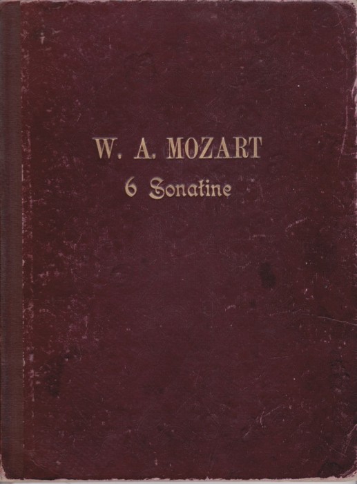 AS - PARTITURA - W.A. MOZART - 6 SONATINE