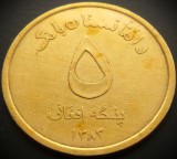 Cumpara ieftin Moneda exotica 5 AFGHANIS - AFGANISTAN, anul 2005 * cod 4714, Asia