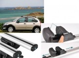 Bare Transversale Aluminiu Citroen C3 XTR, 121cm, Gri, Set 2 buc, Portbagaj Auto