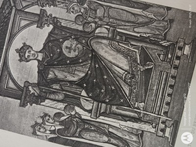 gravura veche pe hartie cartonata lucioasa , pentru colectie sau pentru inramare pe un format A4 foto