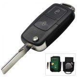 Cheie Auto Briceag VW Bora, 2 Butoane, Cip ID48, Telecomanda, 1J0959753CT, Lamela Bruta, Baterie