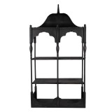 Cumpara ieftin Raft perete metal negru 55x19x109 cm