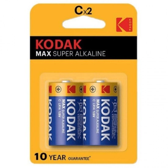 KODAK - Baterie alcaline MAX C LR14 2 UNITĂȚI