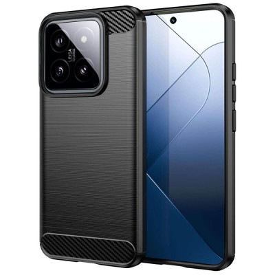 Husa Techsuit carbon silicone Xiaomi Redmi 14 foto