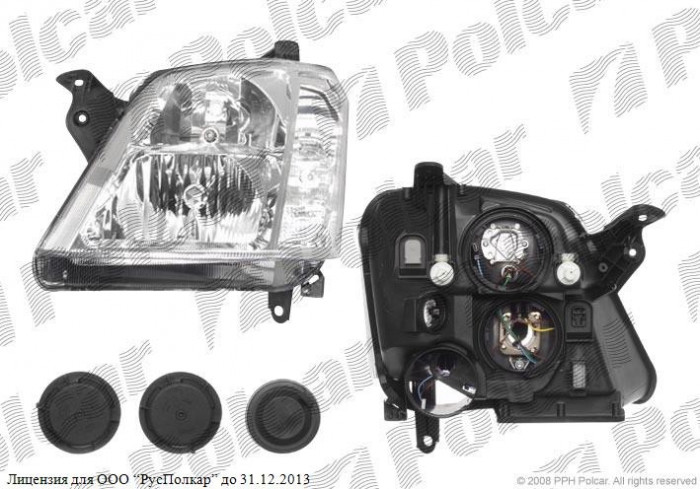 Far Opel Meriva 05.2003-2010 TYC fata dreapta tip bec H1+H7 1216152 Kft Auto