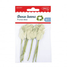 Set 6 Frunze Dese Daco, 12x5 cm, Hartie/Sarma, Verde