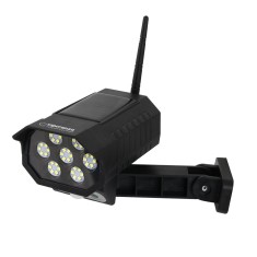 Camera de supraveghere falsa Esperanza PHANTOM, 42 LED, senzor de miscare, negru, 147x84x82mm