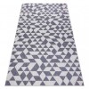 Covor SISAL SION Geometric, triunghiurile 22373 țesute plate ecru / albastru / roz, 120x170 cm, Dreptunghi