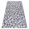Covor SISAL SION Geometric, triunghiurile 22373 țesute plate ecru / albastru / roz, 160x220 cm