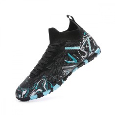 Ghete de fotbal MBrands, 8.3 cu glezna pentru teren sintetic, culoare negru 36