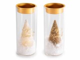 Cumpara ieftin Set 2 suporturi lumanari Craciun &Oslash; 5 cm x 12,5 H