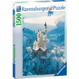 Puzzle castelul neuschwanstein iarna 1500 piese, Ravensburger